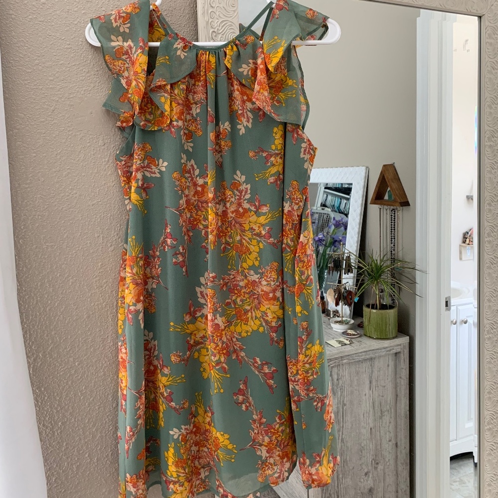Above the Knee Floral Dress